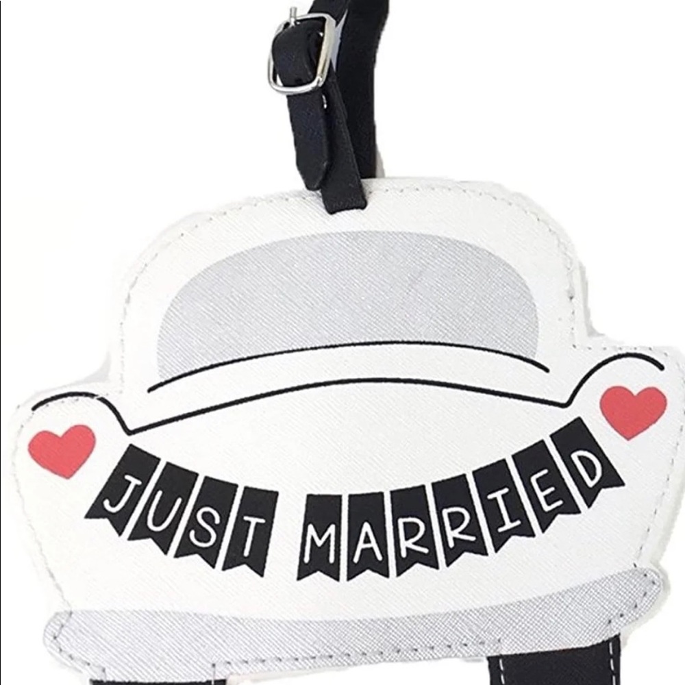 Just Married Luggage tag